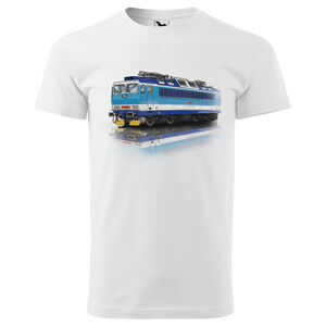 Tričko Vlak – Lokomotiva 362 (Velikost: M, Typ: pro muže, Barva trička: Bílá)