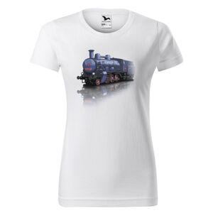 Tričko Lokomotiva (Velikost: M, Typ: pro ženy, Barva trička: Bílá)