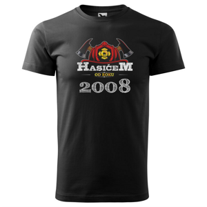 Tričko Hasičem od roku (pánské) (rok: 2008)