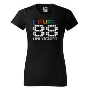 Tričko Level Unlocked (dámské) (věk: 88)