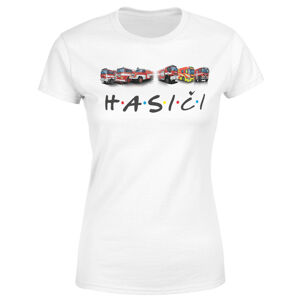 Tričko Hasiči (Velikost: M, Typ: pro ženy, Barva trička: Bílá)