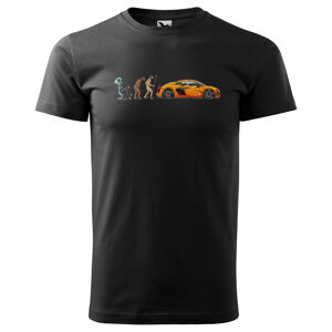 Tričko Evolution car (Velikost: XS, Typ: pro muže, Barva trička: Černá)